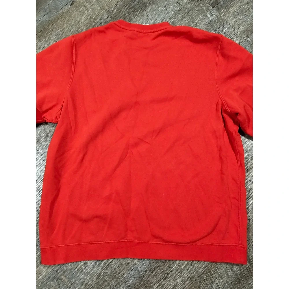 Nike Kansas City Chiefs Sweatshirt Mens Large Red Fleece Crewneck Pullover NFL‎